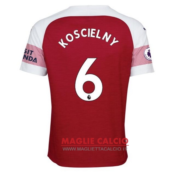 nuova maglietta arsenal 2018-2019 koscielny 6 prima