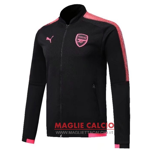 arsenal nero rosa nuova giacca 2017-2018