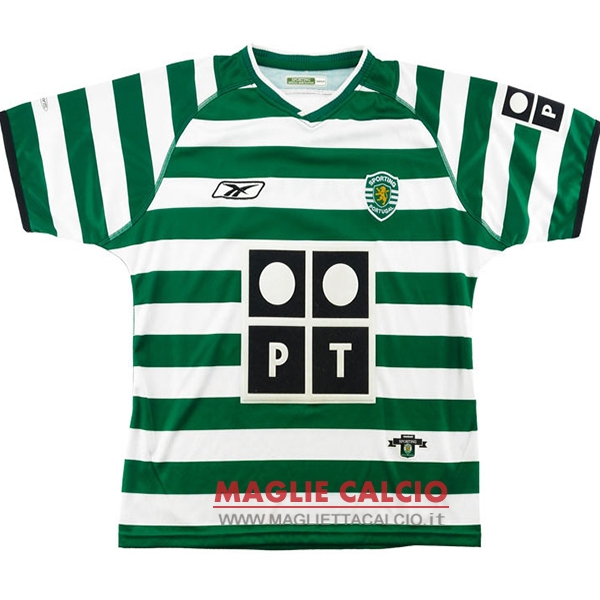 nuova prima magliette sporting de lisboa retro 2003-2004
