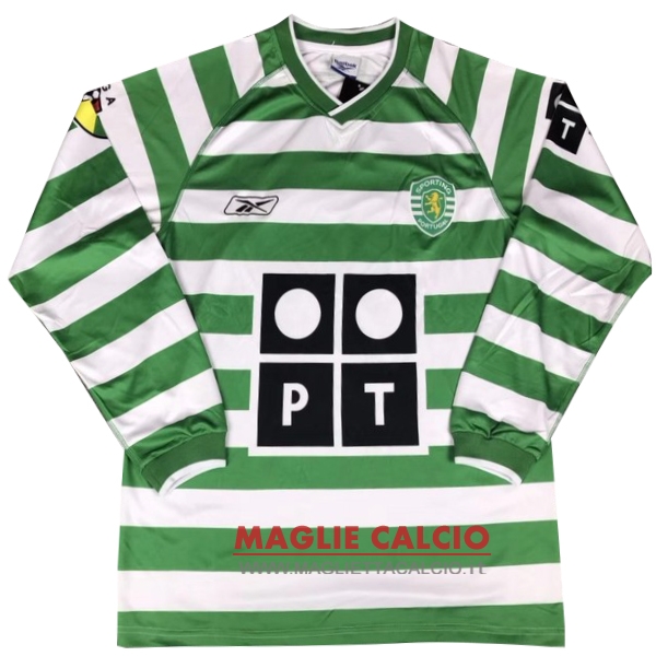 nuova prima divisione magliette manica lunga sporting de lisboa retro 2003-2004