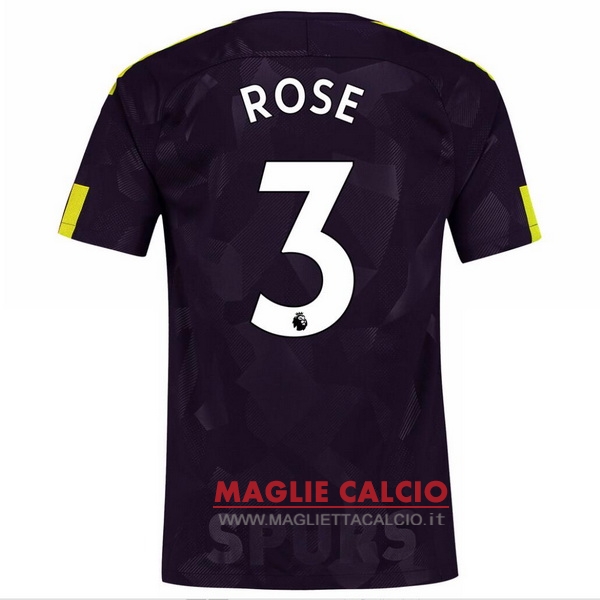 nuova maglietta tottenham hotspur 2017-2018 rose 3 terza