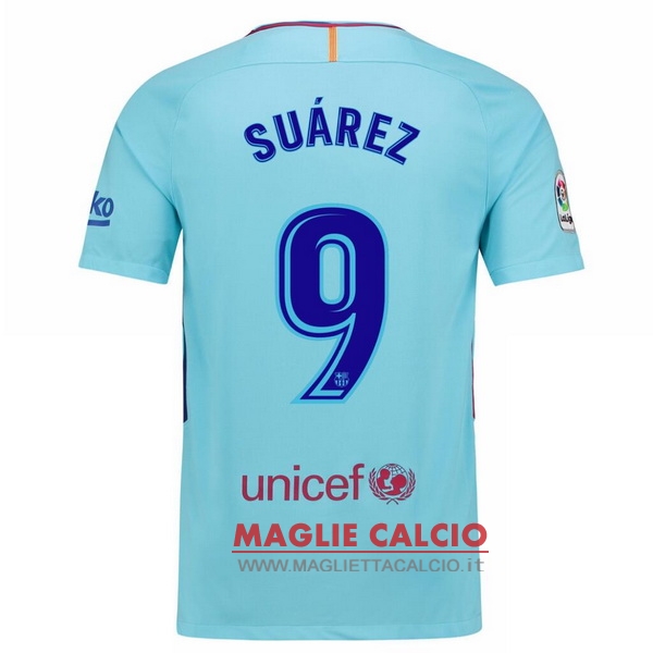 nuova maglietta barcellona 2017-2018 suarez 9 seconda