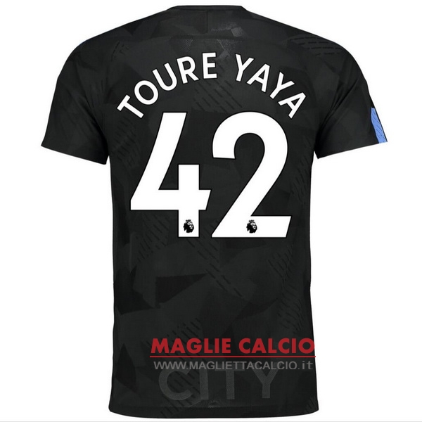 maglietta manchester city 2017-2018 toure yaya 42 terza