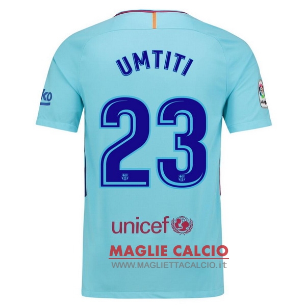 nuova maglietta barcellona 2017-2018 umtiti 23 seconda