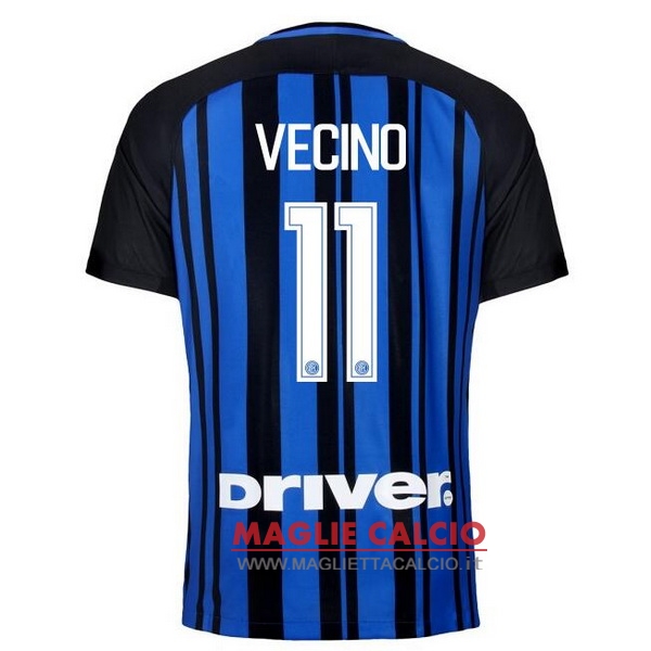 nuova maglietta inter milan 2017-2018 vecino 11 prima