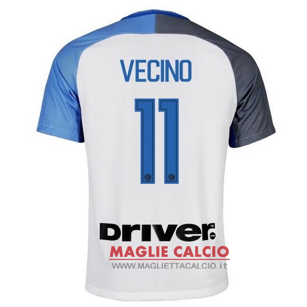 nuova maglietta inter milan 2017-2018 vecino 11 seconda