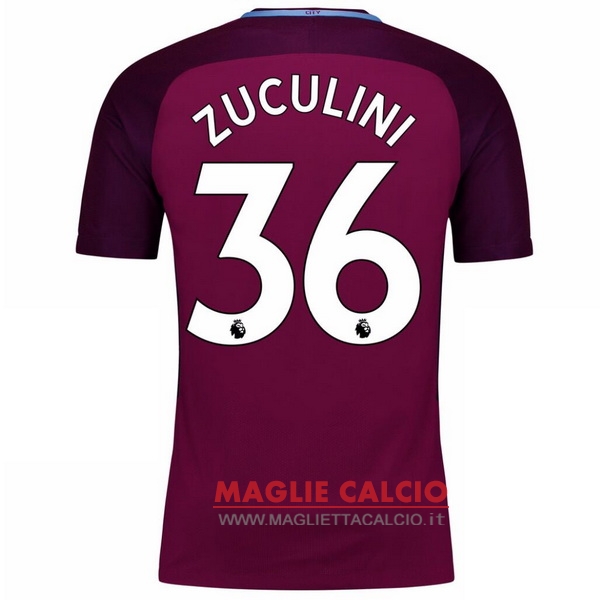 maglietta manchester city 2017-2018 zuculini 36 seconda