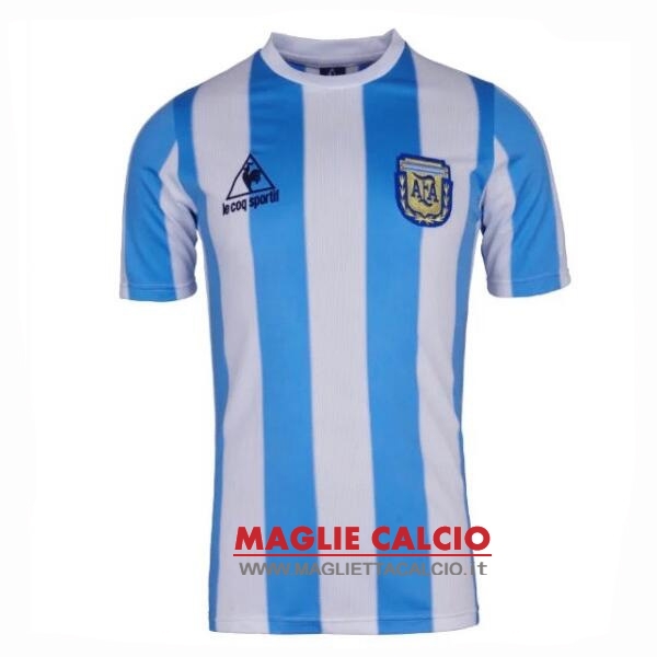nuova magliette nazionale argentina retro 1986 blu