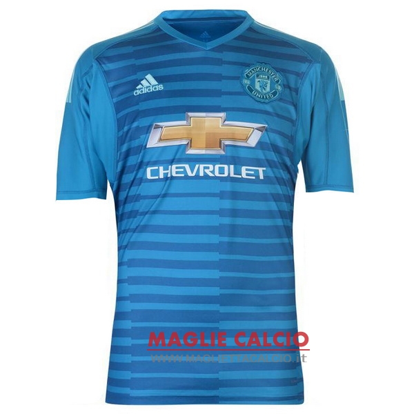 portiere divisione magliette manchester united 2018-2019 blu