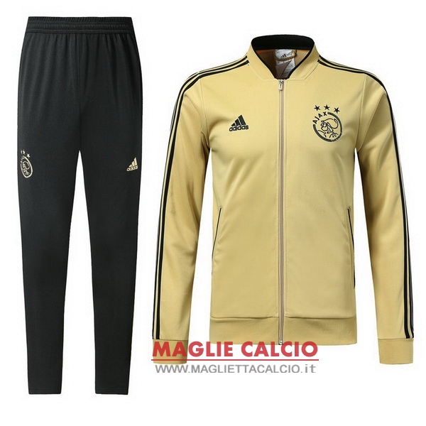 nuova ajax set completo giallo nero giacca 2018-2019