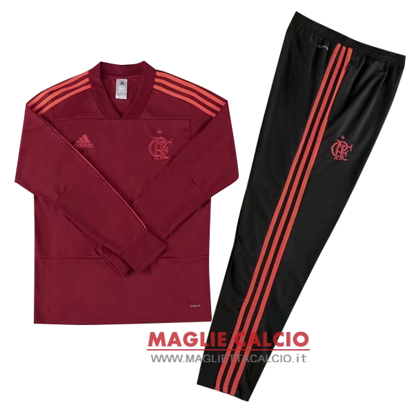 nuova flamengo insieme completo rosso bambino giacca 2018-2019