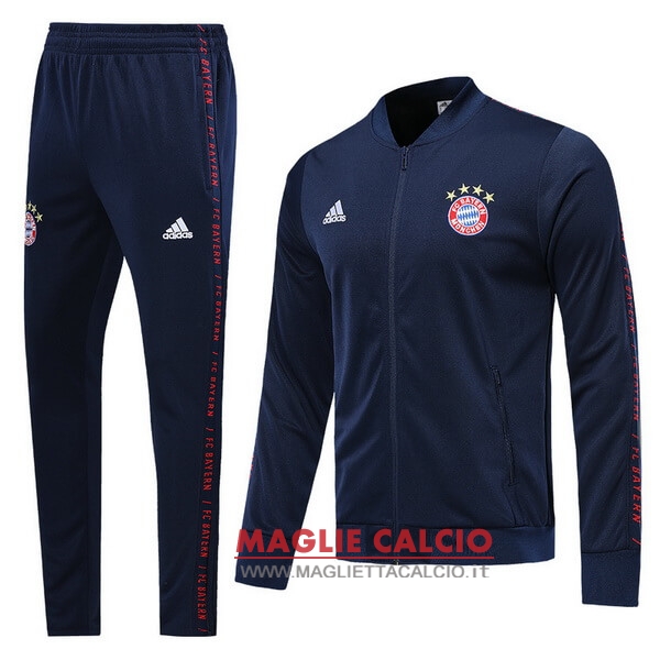 nuova bayern monaco insieme completo blu navy giacca 2019-2020