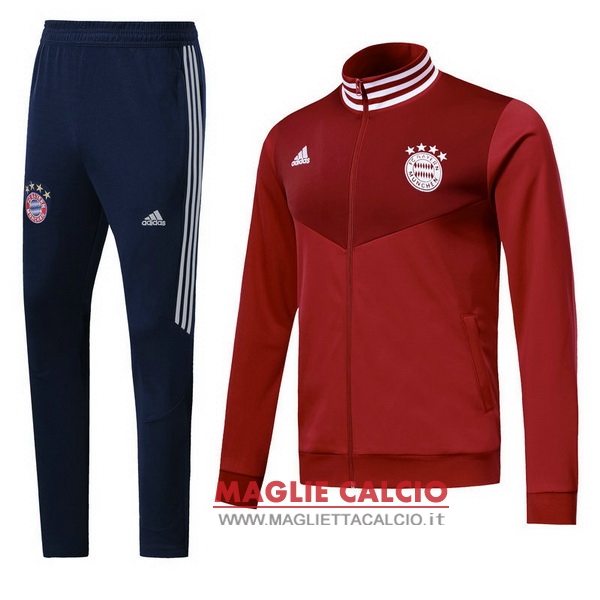 nuova bayern monaco insieme completo rosso blu giacca 2018-2019