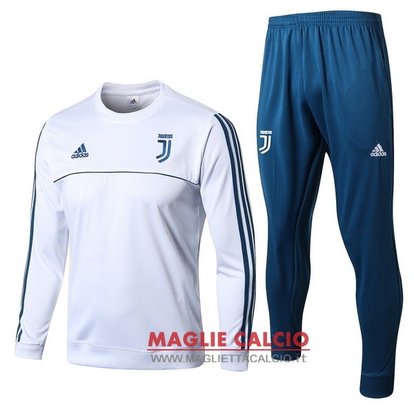 nuova juventus insieme completo bianco blu luce giacca 2017-2018