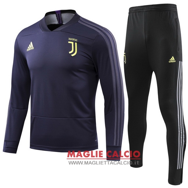 nuova juventus set completo blu navy giacca 2018-2019