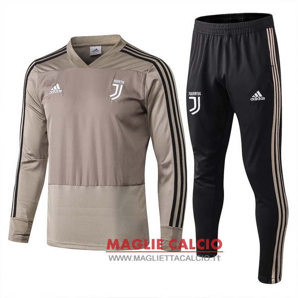 nuova juventus set completo giallo navy giacca 2018-2019