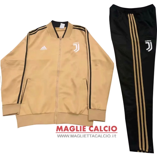 nuova juventus set completo giallo nero giacca 2018-2019