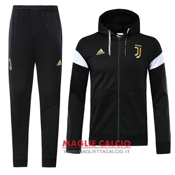 nuova juventus set completo nero oro giacca 2018-2019