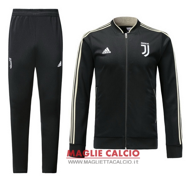 nuova juventus set completo nero giacca 2018-2019