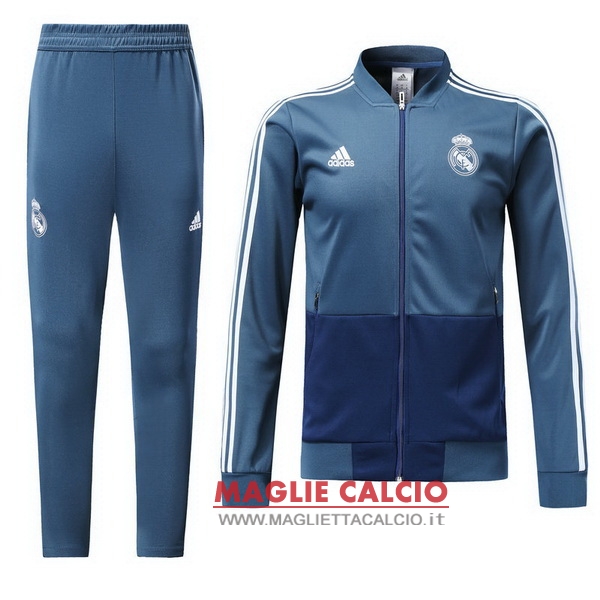 nuova real madrid insieme completo blu giacca 2018-2019