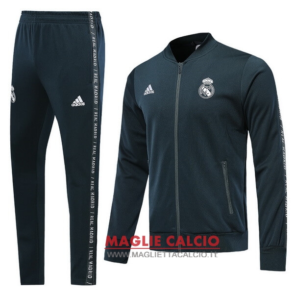 nuova real madrid insieme completo blu navy giacca 2019-2020