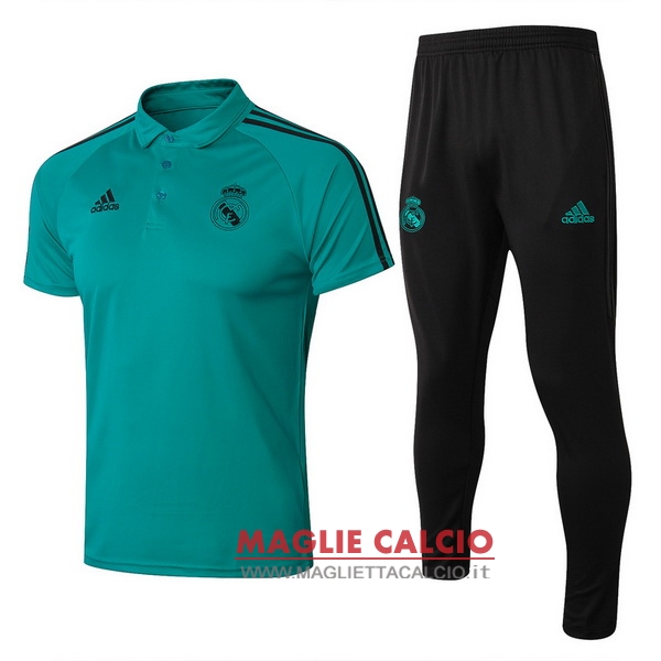 polo set completo maglia real madrid 2017-2018 verde