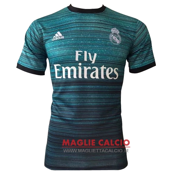 nuova magliette real madrid formazione 2017-2018 verde nero