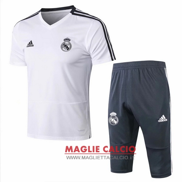 nuova formazione set completo divisione magliette real madrid 2019-2020 blanco