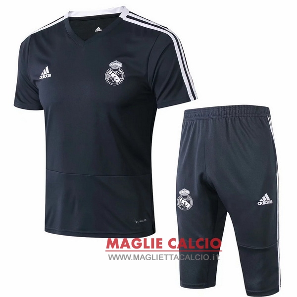 nuova formazione set completo divisione magliette real madrid 2019-2020 negro