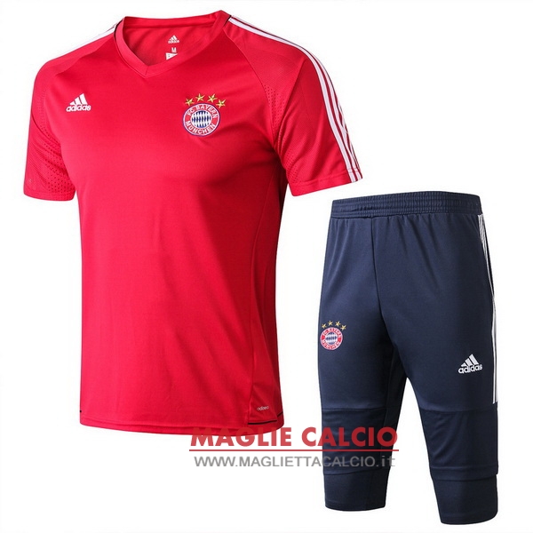 nuova formazione set completo divisione magliette bayern munich 2017-2018 rosso blu