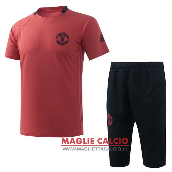 nuova formazione set completo divisione magliette manchester united 2017-2018 arancione