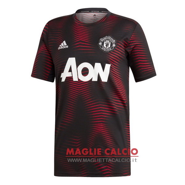 nuova formazione divisione magliette manchester united 2018-2019 nero rosso
