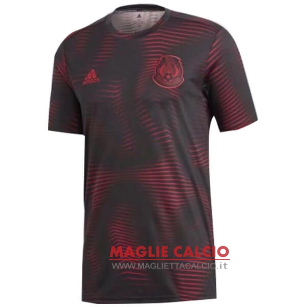 nuova formazione divisione magliette messico 2019 nero rosso