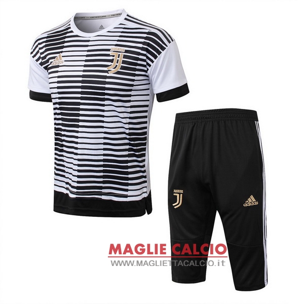 nuova formazione set completo divisione magliette juventus 2018-2019 nero bianco