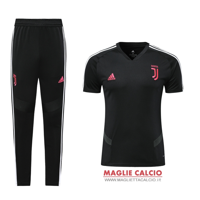 nuova formazione set completo divisione magliette juventus 2019-2020 nero rosa