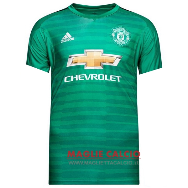 portiere divisione magliette manchester united 2018-2019 verde