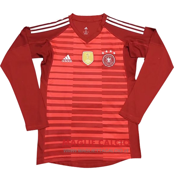 nuova manica lunga portiere alemania 2018 rosso