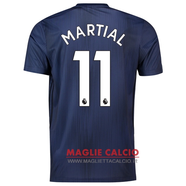 nuova maglietta manchester united 2018-2019 martial 11 terza