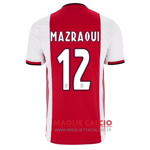 nuova maglietta ajax 2019-2020 mazraoui 12 prima