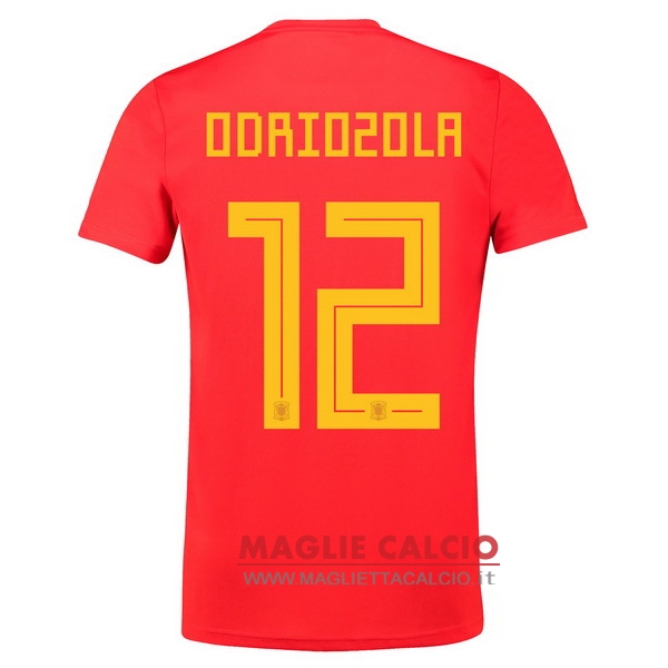 maglietta spagna 2018 odriozola 12 prima