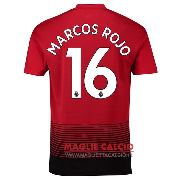 nuova maglietta manchester united 2018-2019 marcos rojo 16 prima