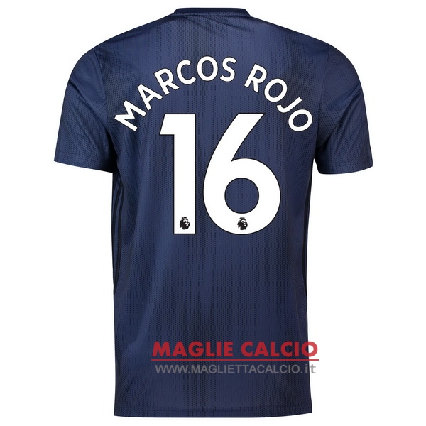 nuova maglietta manchester united 2018-2019 marcos rojo 16 terza