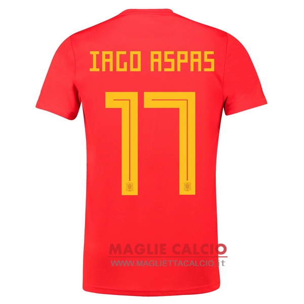 maglietta spagna 2018 iago aspas 17 prima