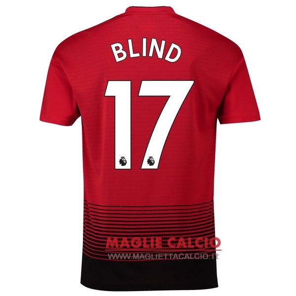 nuova maglietta manchester united 2018-2019 blind 17 prima