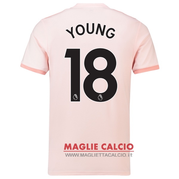 nuova maglietta manchester united 2018-2019 young 18 seconda
