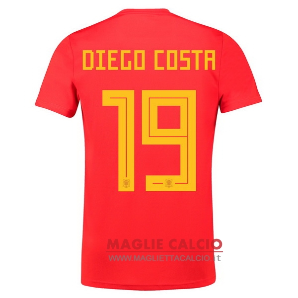 maglietta spagna 2018 diego costa 19 prima