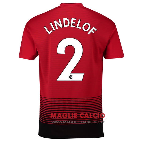 nuova maglietta manchester united 2018-2019 lindelof 2 prima