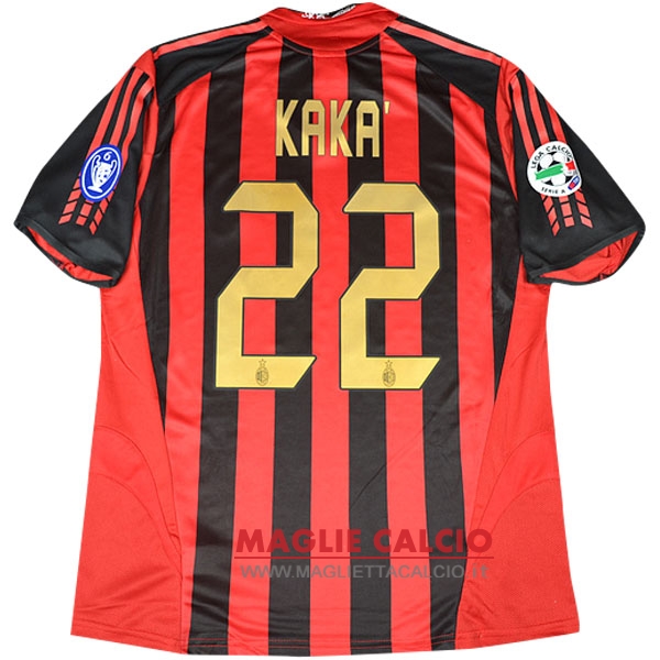 nuova kaka prima magliette ac milan retro 2005-2006