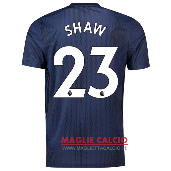 nuova maglietta manchester united 2018-2019 shaw 23 terza