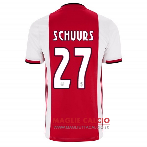 nuova maglietta ajax 2019-2020 schuurs 27 prima